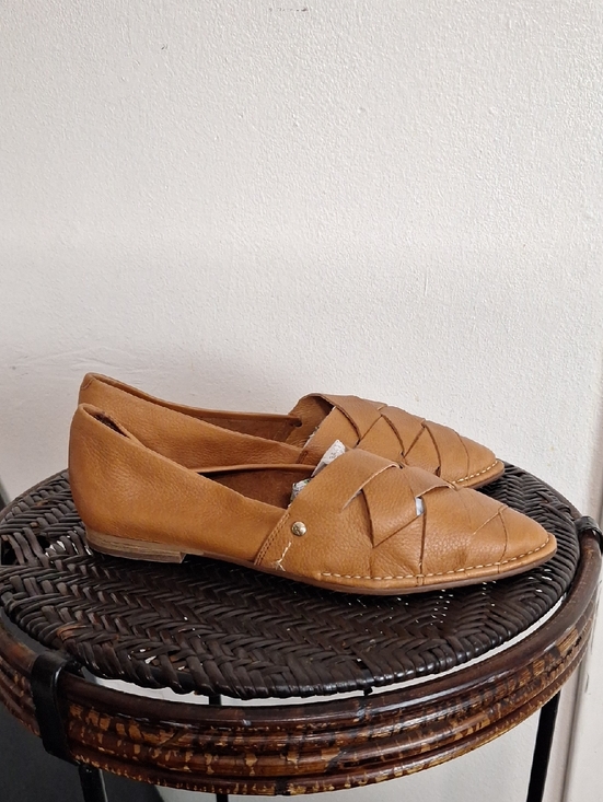 PIKOLINOS Shoes - Pikolinos Caleta W7X-4778BG Woven Leather Pointed Toe Flats Cognac Size 39
